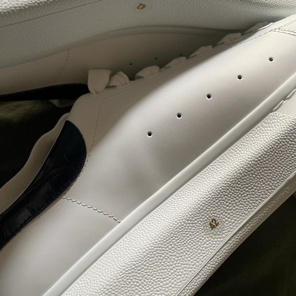 Alexander McQueen white and blue sneakers - Picture 5 of 9